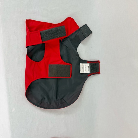 RC Pets Size X-Small Waterproof Red and Grey Dog Jacket Adjustable Velcro - Picture 5 of 10